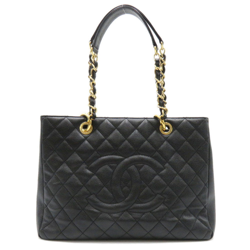 Chanel GST Tote Caviar Skin Black